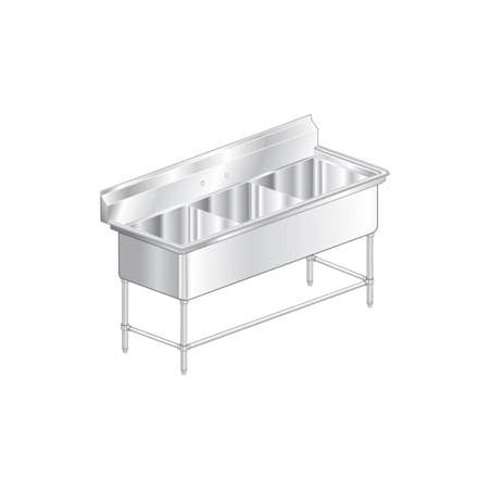 Aero Aero Manufacturing Company Three Bowl Aerospec SS NSF Sink 2F3-1814